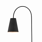 Торшер с изогнутым корпусом на бетонном основании Black Portland варинант исполнения - 1 | Loft Concept в Волгограде