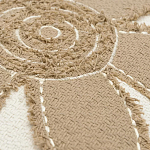 Подушка с цветочным принтом и кисточками Blooming Elegance Harper варинант исполнения - 2 | Loft Concept в Волгограде