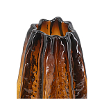 Ваза стеклянная янтарного цвета с текстурированным силуэтом Carambola варинант исполнения - 2 | Loft Concept в Волгограде