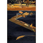 Кофейный стол с японским пейзажем Bohemia coffee table  варинант исполнения - 5 | Loft Concept в Волгограде