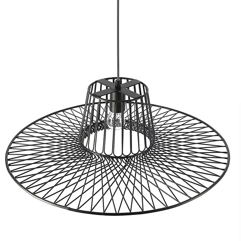 Подвесной светильник с плафоном из металлической сетки Lamp with Metal Mesh Shade Черный Подвесной светильник с плафоном из металлической сетки Lamp with Metal Mesh Shade Черный в Волгограде | Loft Concept