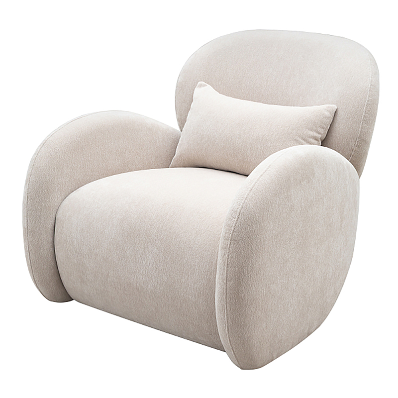 Кресло Rafael Accent Chair Молочный Черный в Волгограде | Loft Concept 