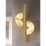 Бра  с фигурным мраморным рассеивателем Spiral of Warm Light варинант исполнения - 6 | Loft Concept в Волгограде