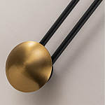 Бра с янтарным стеклянным диском и золотистыми акцентами Savio Glass Disc варинант исполнения - 3 | Loft Concept в Волгограде