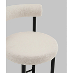 Стул полубарный Floreo букле молочный варинант исполнения - 2 | Loft Concept в Волгограде