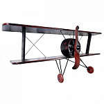 Полка книжная в виде аэроплана в стиле лофт FLY варинант исполнения - 1 | Loft Concept в Волгограде