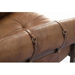 Двухместный диван Duncan винтажная коричневая кожа варинант исполнения - 4 | Loft Concept в Волгограде