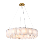 Люстра круглая декорированная натуральным камнем Stone Interior Accent варинант исполнения - 2 | Loft Concept в Волгограде