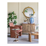 Столик с круглой стеклянной столешницей и корпусом в виде двух павлинов на ветке Table Two Peacocks варинант исполнения - 8 | Loft Concept в Волгограде