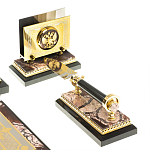 Настольный письменный набор из яшмы Manager Organizer варинант исполнения - 6 | Loft Concept в Волгограде