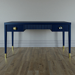 Письменный стол Elsa Dreams Blue Шпон дерево с двумя ящиками варинант исполнения - 1 | Loft Concept в Волгограде