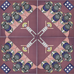 Плитка дизайнерская с узором Мангалоры варинант исполнения - 3 | Loft Concept в Волгограде