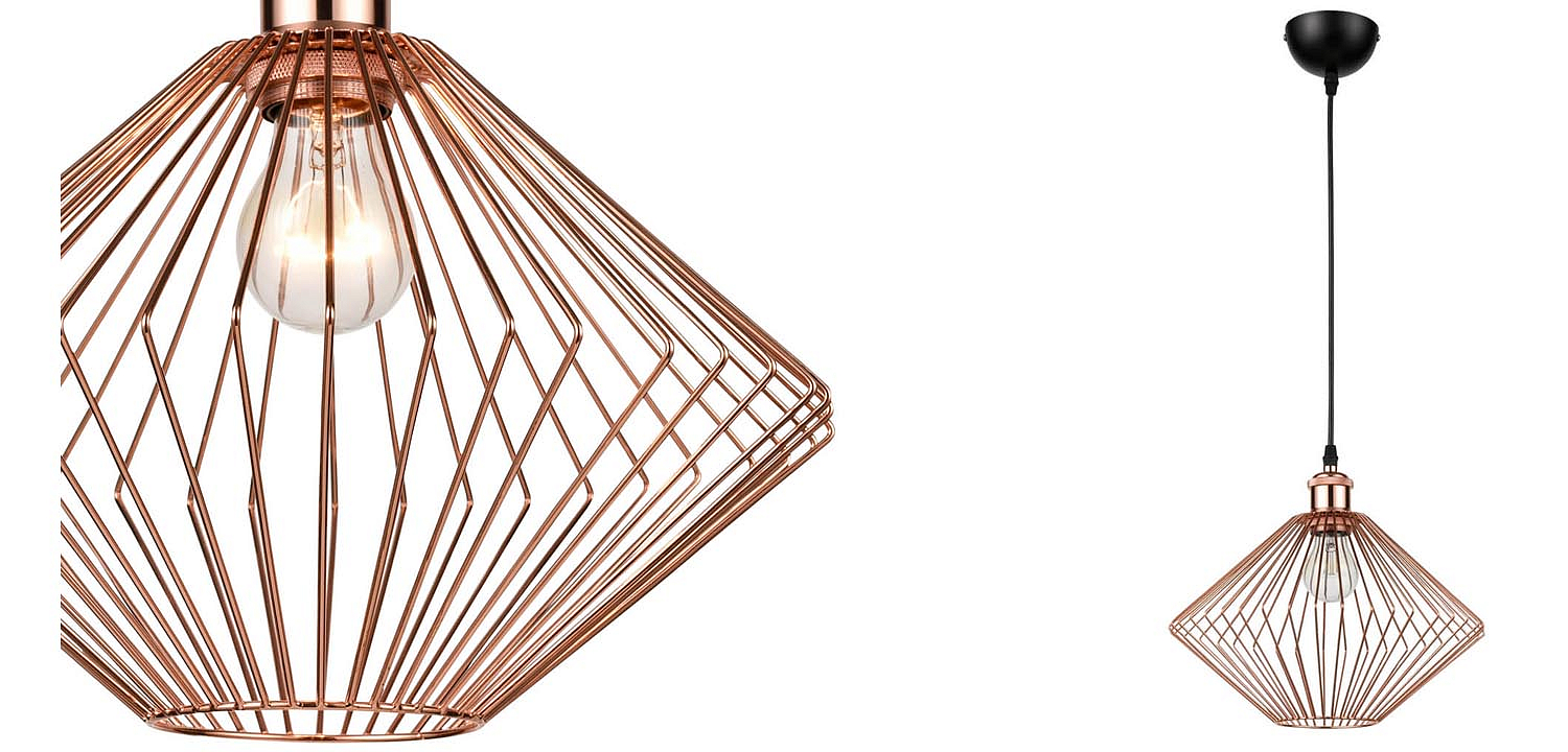 Подвесной светильник Loft Wire Cage pink gold Подвесной светильник Loft Wire Cage pink gold - Loft-Concept в Волгограде