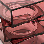 Стол журнальный в форме кубов Acrylic Furniture Lumina Crimson Clarity варинант исполнения - 4 | Loft Concept в Волгограде