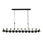 Люстра овальная с круглыми светодиодными источниками света Maxine Light варинант исполнения - 10 | Loft Concept в Волгограде