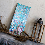 Постер на холсте в стиле шинуазри с изображением сада Chinoiserie Gazebo in the Imperial Garden Poster варинант исполнения - 2 | Loft Concept в Волгограде