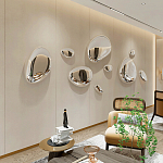 Абстрактная скульптура на стену в виде капли воды Water Outline варинант исполнения - 3 | Loft Concept в Волгограде