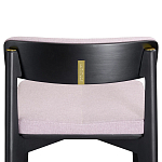 Барный стул из массива ясеня с обивкой из рогожки Elegant Ash Shape варинант исполнения - 4 | Loft Concept в Волгограде