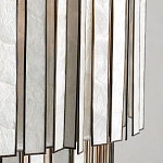 Потолочный светильник с подвесами из перламутра Unique Shine Effect варинант исполнения - 3 | Loft Concept в Волгограде