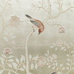 Обои ручная роспись Temple Newsam White Gold gilded silk варинант исполнения - 6 | Loft Concept в Волгограде