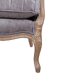 Кресло Ava Classical Armchair brown and grey velour варинант исполнения - 6 | Loft Concept в Волгограде