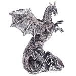 Декоративная статуэтка Дракон Silver Dragon Treasure Keeper Statuette варинант исполнения - 1 | Loft Concept в Волгограде