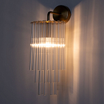 Бра с круглым основанием и длинными прозрачныи стеклянными трубками Nembus варинант исполнения - 2 | Loft Concept в Волгограде