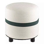 Пуф с плетеной светло-бежевой обивкой Serene Holidays варинант исполнения - 1 | Loft Concept в Волгограде