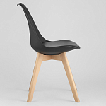 Стул с основой из пластика и мягким сиденьем Arvika Black варинант исполнения - 3 | Loft Concept в Волгограде