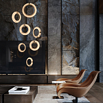 Подвесной светильник в форме кольца Cryptocrystalline Stone варинант исполнения - 5 | Loft Concept в Волгограде