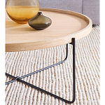 Журнальный стол с круглой деревянной столешницей Urban Style Space варинант исполнения - 3 | Loft Concept в Волгограде