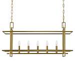 Подвесной светильник прямоугольный 5-ти ламповый Linear Kitchen Light варинант исполнения - 2 | Loft Concept в Волгограде