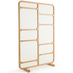 Ширма из массива дуба и ткани Arcuri Screen варинант исполнения - 1 | Loft Concept в Волгограде