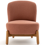 Кресло на деревянных ножках Olguin Pink Chair варинант исполнения - 2 | Loft Concept в Волгограде