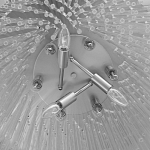 Люстра круглая с прозрачными стеклянными трубками Nembus варинант исполнения - 8 | Loft Concept в Волгограде