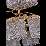 Люстра двухъярусная с текстурными овальными абажурами Splendor Palace Style варинант исполнения - 4 | Loft Concept в Волгограде