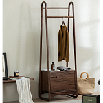 Вешалка деревянная с 2- мя ящиками Moon Walnut Furniture варинант исполнения - 2 | Loft Concept в Волгограде