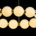 Люстра круглая с матовыми белыми шарами PEARLS Suspension варинант исполнения - 7 | Loft Concept в Волгограде