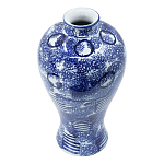 Ваза из фарфора сине-белого цвета Blue & White Ornament  варинант исполнения - 1 | Loft Concept в Волгограде