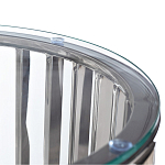 Столик журнальный с круглой прозрачной стеклянной столешницей Voluptuous варинант исполнения - 1 | Loft Concept в Волгограде