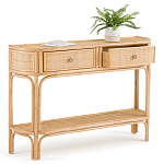 Консоль из плетеного ротанга с ящиками Armelle Rattan Console варинант исполнения - 3 | Loft Concept в Волгограде