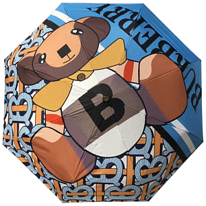 Зонт раскладной BURBERRY дизайн 007 Голубой цвет