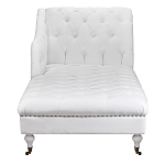 Кушетка белая с мягкой обивкой из велюра Michael Couch варинант исполнения - 4 | Loft Concept в Волгограде