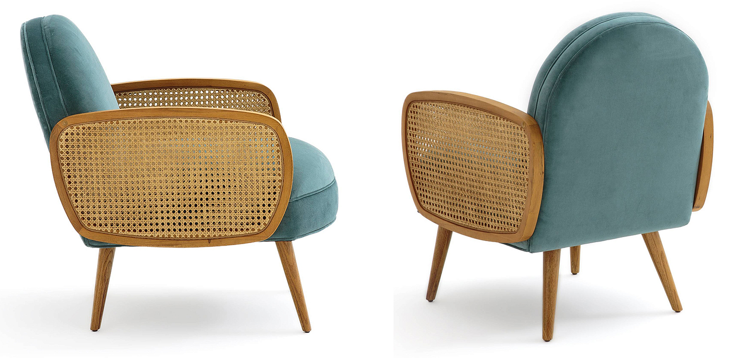 Кресло Morten Wicker Turquoise Armchair Кресло Morten Wicker Turquoise Armchair - Loft-Concept в Волгограде
