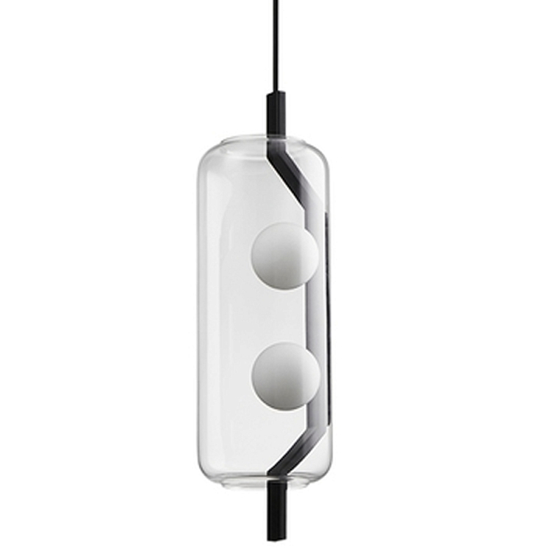 Подвесной светильник Genevra lamp Черный Прозрачный Подвесной светильник Genevra lamp Черный Прозрачный в Волгограде | Loft Concept