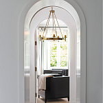  Люстра с 5-ю цилиндрическими плафонами из стекла с пузырьками Hinkley варинант исполнения - 9 | Loft Concept в Волгограде