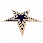 Дизайнерский ковер в виде звезды Poltronova Tappeto Stella Grey Navy Blue Rug варинант исполнения - 2 | Loft Concept в Волгограде