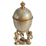 Шкатулка на величественных львах из фарфора с бронзовыми элементами Eden Garden варинант исполнения - 1 | Loft Concept в Волгограде