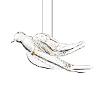 Подвесной светильник с прозрачной стеклянной птичкой Serip Voa варинант исполнения - 6 | Loft Concept в Волгограде