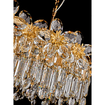Люстра с декоративными элементами в виде крупных хрустальных цветов Palace Gardens варинант исполнения - 3 | Loft Concept в Волгограде